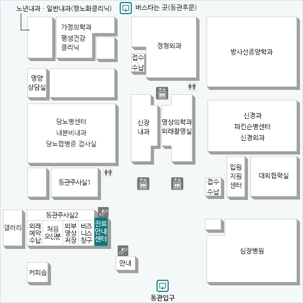 최적의 진료를 위한 맞춤형 진료상담, 다양한 병원 행정 절차 안내, 병원-고객 간 매칭 서비스를 제공합니다.
운영시간 : 평일 오전 9시~오후 4시 30분